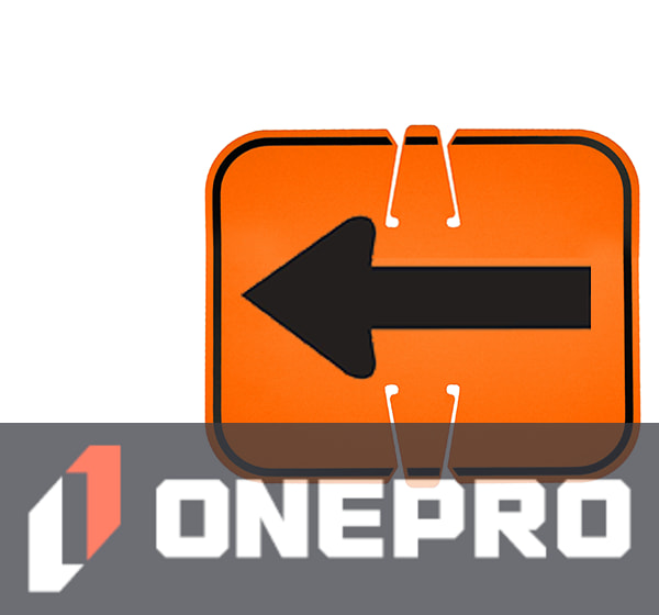 Horizontal, Non-Reflective, Clip-On-Sign