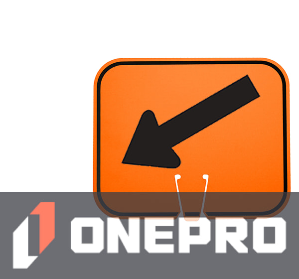 Horizontal, Non-Reflective, Clip-On-Sign