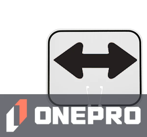 Horizontal, Non-Reflective, Clip-On-Sign