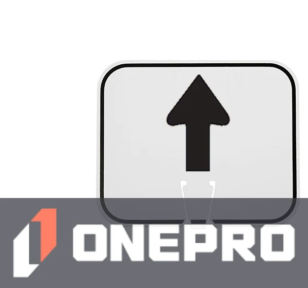 Horizontal, Non-Reflective, Clip-On-Sign