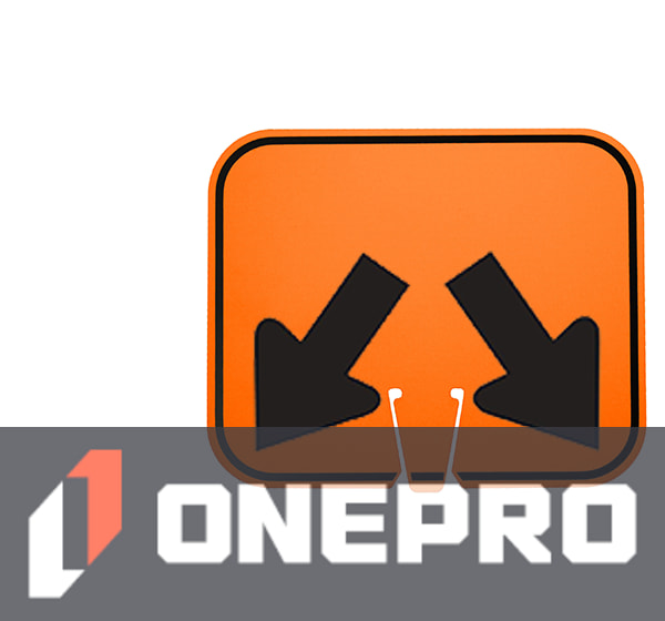 Horizontal, Reflective, Clip-On-Sign