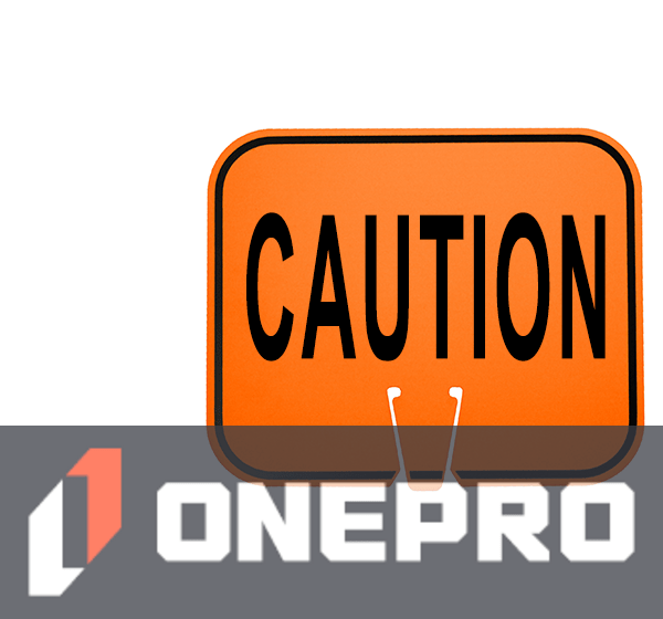 Horizontal, Non-Reflective, Clip-On-Sign