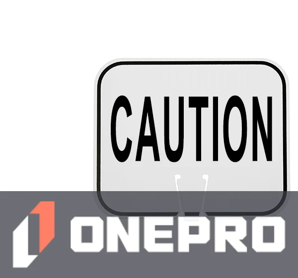 Horizontal, Non-Reflective, Clip-On-Sign