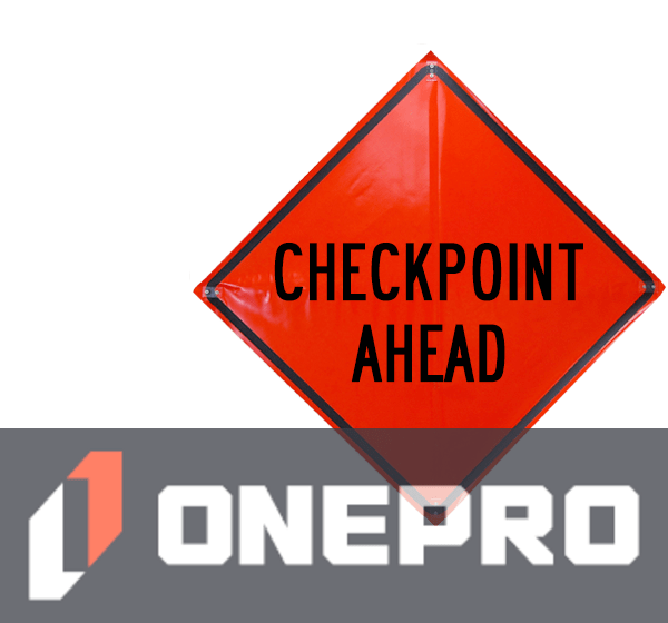 48\" Heavy Duty, Non-Reflective Roll-Up Sign