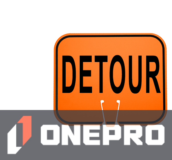 Horizontal, Reflective, Clip-On-Sign