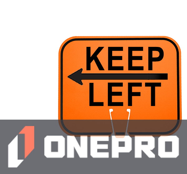 Horizontal, Non-Reflective, Clip-On-Sign