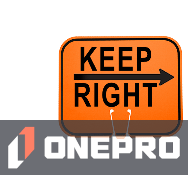 Horizontal, Non-Reflective, Clip-On-Sign