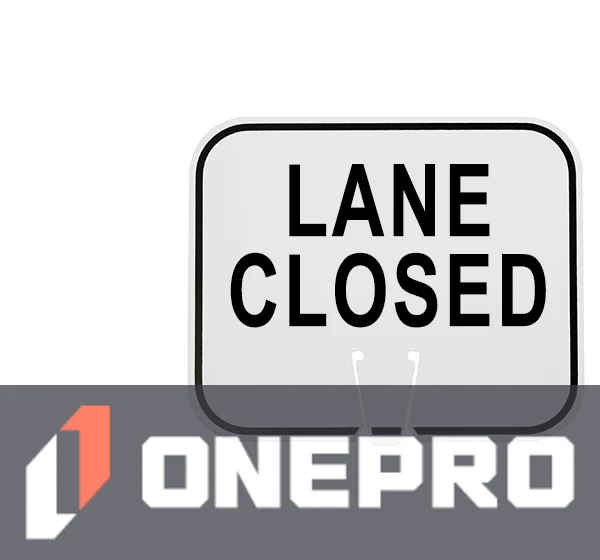 Horizontal, Non-Reflective, Clip-On-Sign