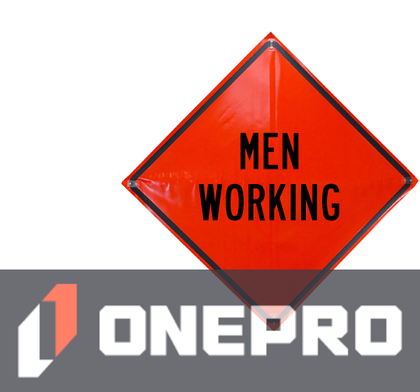 36\" Heavy Duty, Non-Reflective Roll-Up Sign