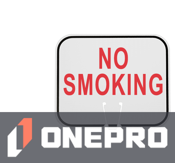 Horizontal, Reflective, Clip-On-Sign