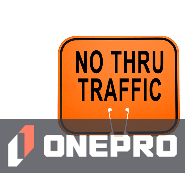 Horizontal, Reflective, Clip-On-Sign