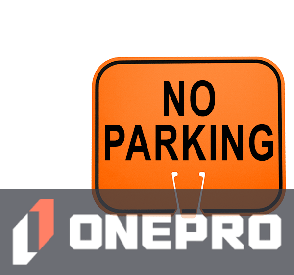 Horizontal, Non-Reflective, Clip-On-Sign