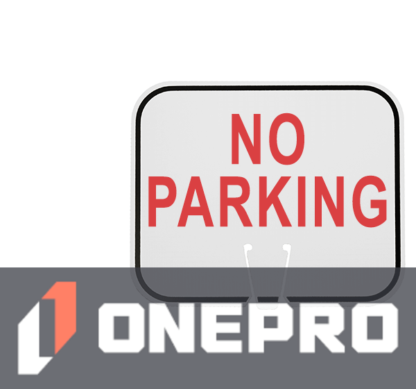 Horizontal, Non-Reflective, Clip-On-Sign