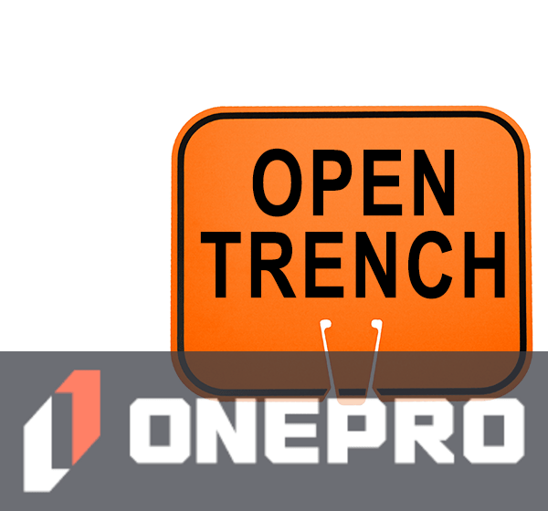 Horizontal, Non-Reflective, Clip-On-Sign