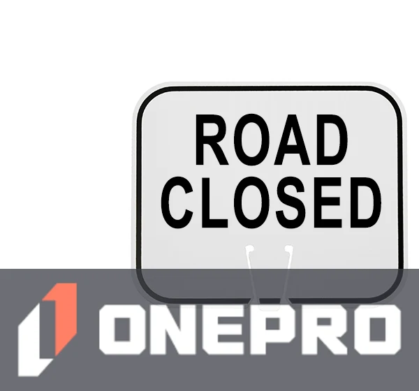 Horizontal, Reflective, Clip-On-Sign