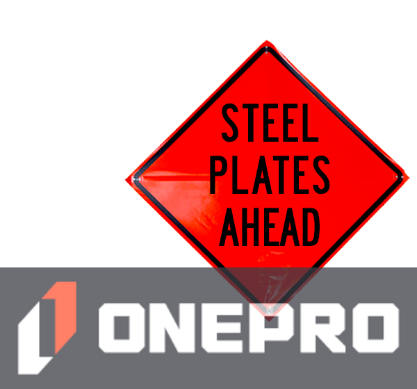 36\" Heavy Duty, Non-Reflective Roll-Up Sign