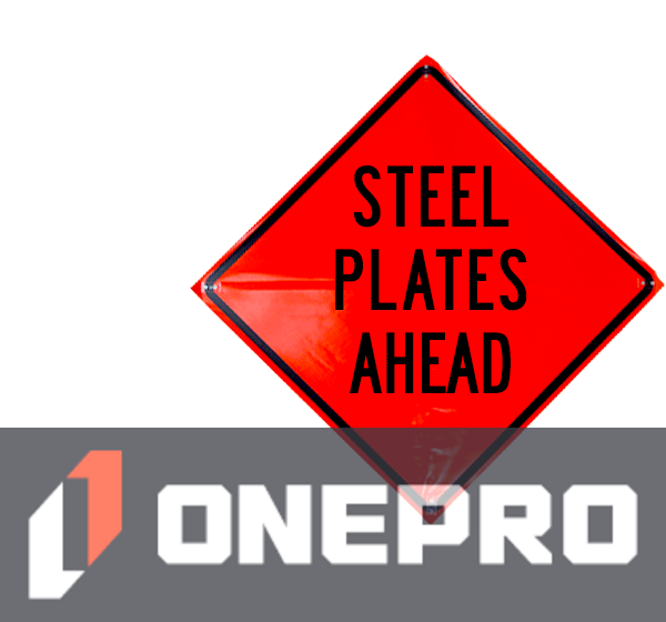 48\" Heavy Duty, Non-Reflective Roll-Up Sign