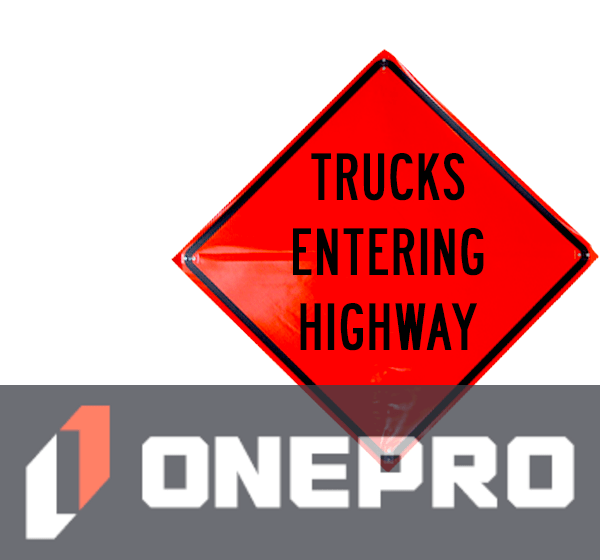 48\" Heavy Duty, Non-Reflective Roll-Up Sign