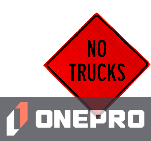 48\" Heavy Duty, Reflective Roll-Up Sign