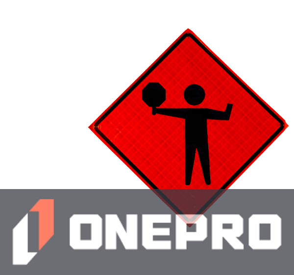 36\" Heavy Duty, Reflective Roll-Up Sign