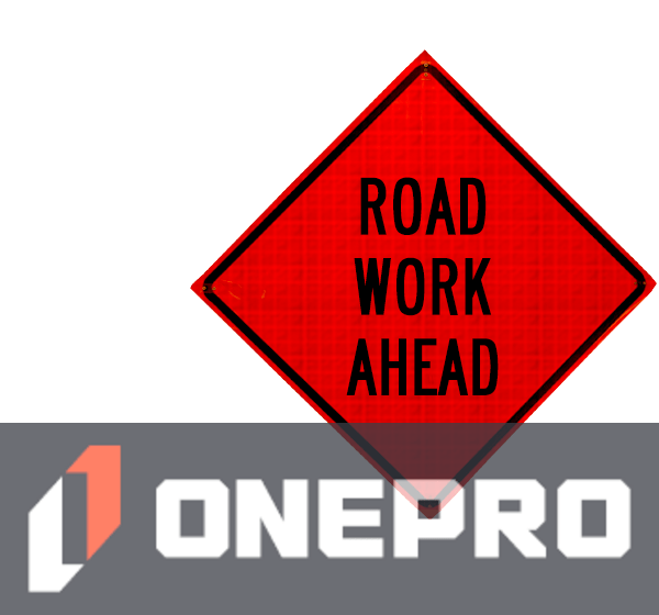 36\" Heavy Duty, Reflective Roll-Up Sign