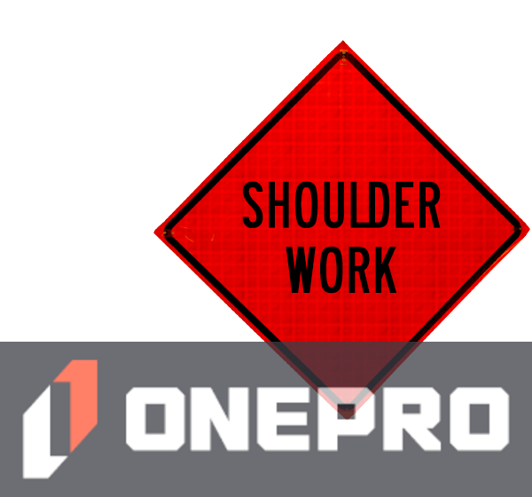 36\" Heavy Duty, Reflective Roll-Up Sign