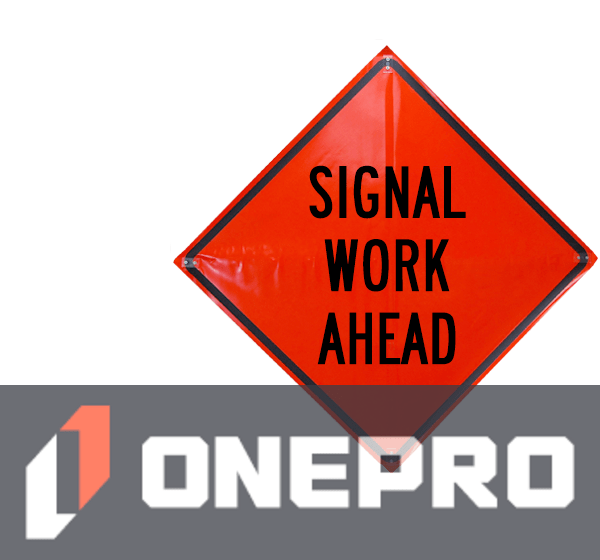 36\" Heavy Duty, Non-Reflective Roll-Up Sign