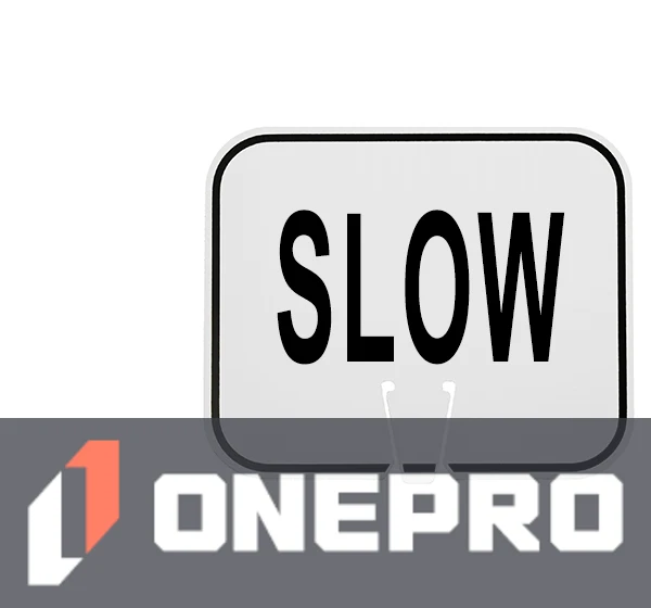 Horizontal, Non-Reflective, Clip-On-Sign