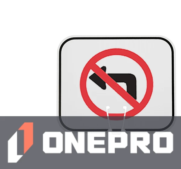 Horizontal, Reflective, Clip-On-Sign