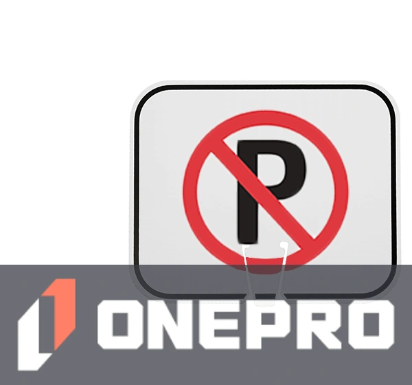 Horizontal, Reflective, Clip-On-Sign