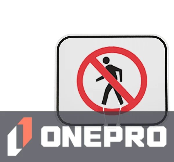 Horizontal, Non-Reflective, Clip-On-Sign