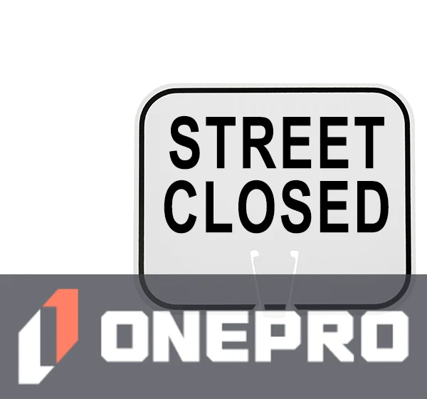 Horizontal, Reflective, Clip-On-Sign