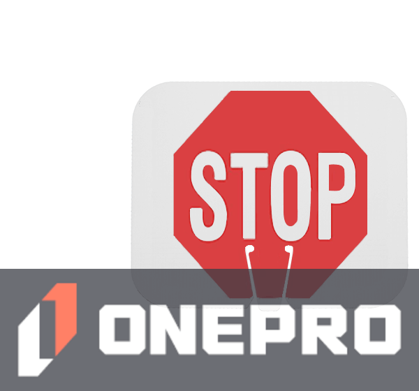 Horizontal, Reflective, Clip-On-Sign