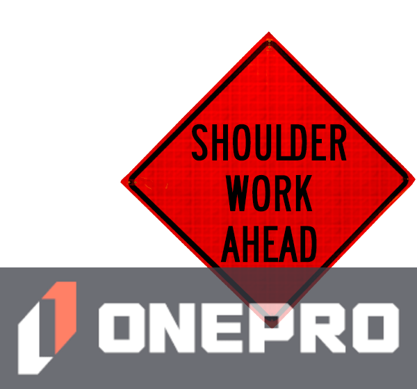 48\" Heavy Duty, Reflective Roll-Up Sign