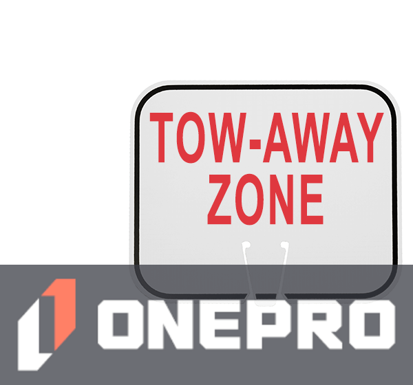 Horizontal, Non-Reflective, Clip-On-Sign