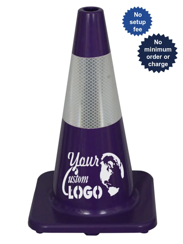 18\" Purple Economy Traffic Cones