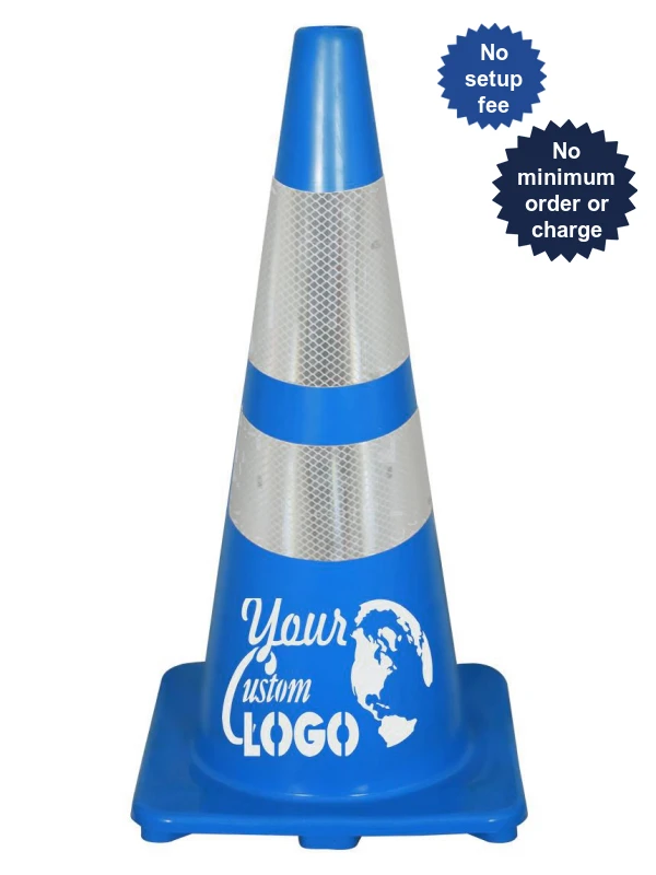 Blue 28\" Economy Traffic Cones