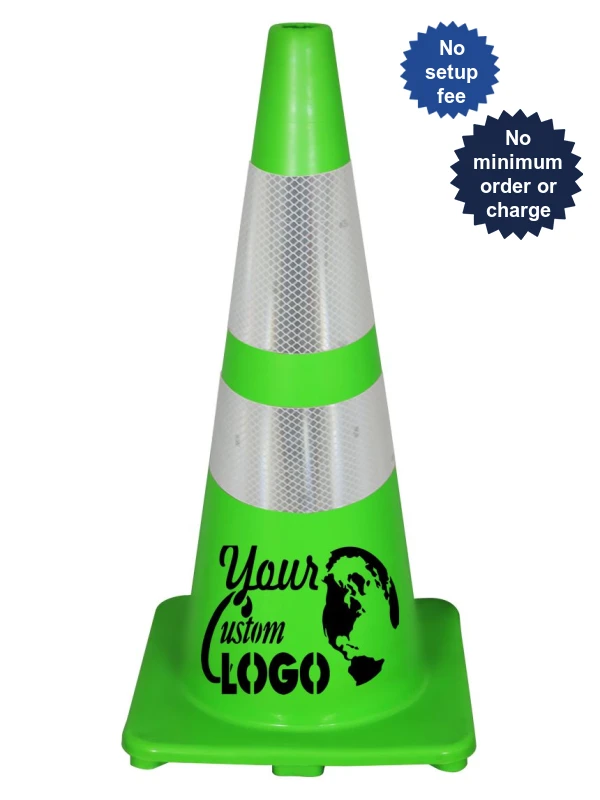 Lime 28\" Economy Cones