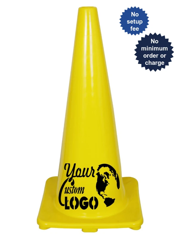 Yellow 28\" Economy Traffic Cones