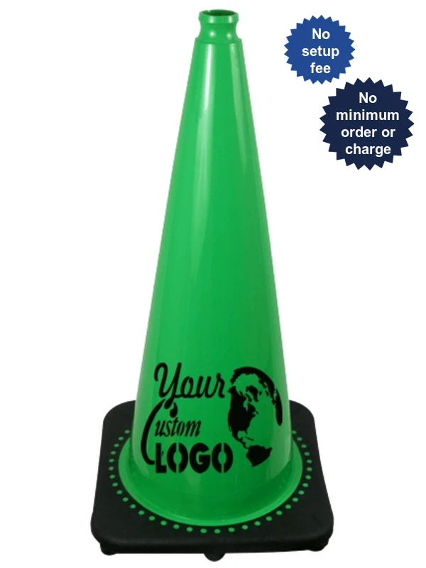 28\" Green Traffic Cones