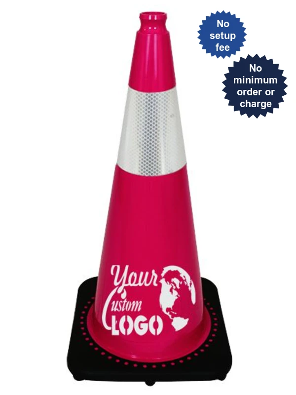 28\" Pink Traffic Cones