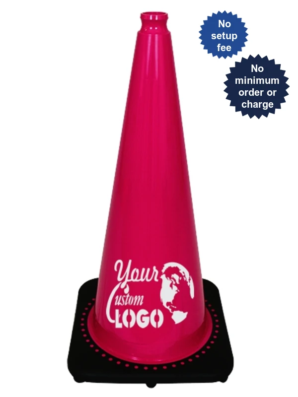 28\" Pink Traffic Cones