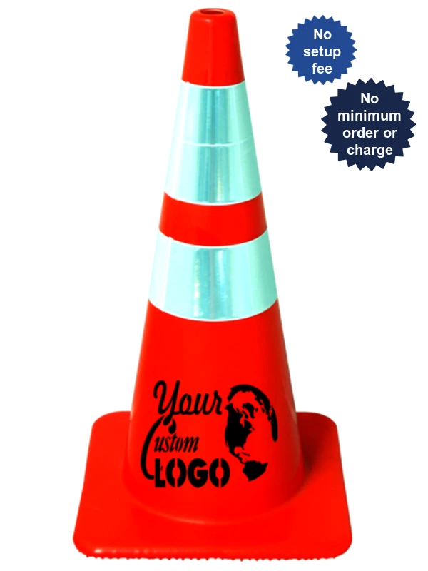 28\" Traffic Cones - Solid Orange 10 lb