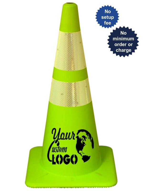 28\" Lime Traffic Cones 