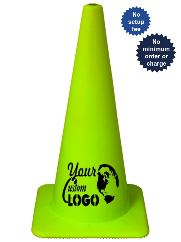 28\" Lime Traffic Cones 