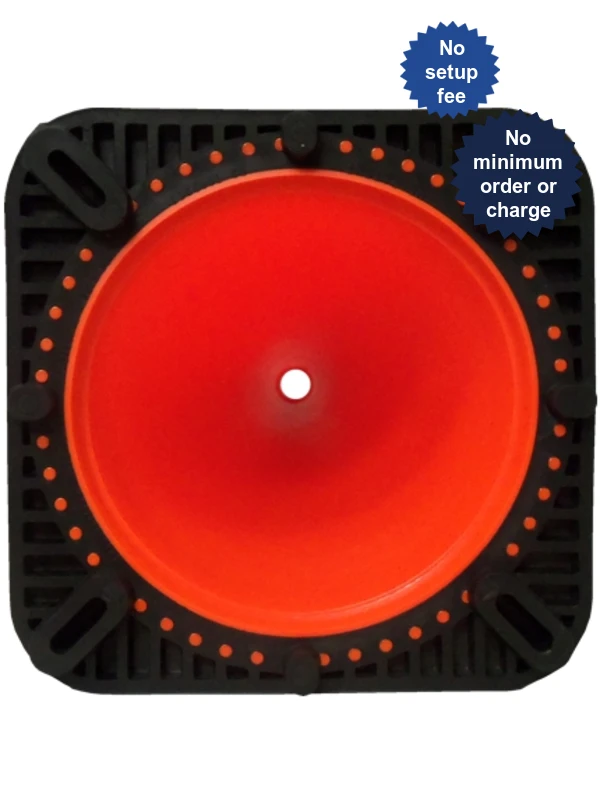Orange 36\" 10.0 Lb. Traffic Cone with Black Base