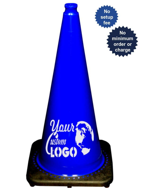 28\" Blue Traffic Cones