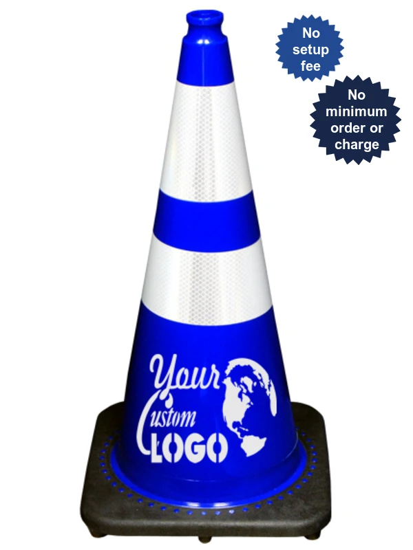 28\" Blue Traffic Cones