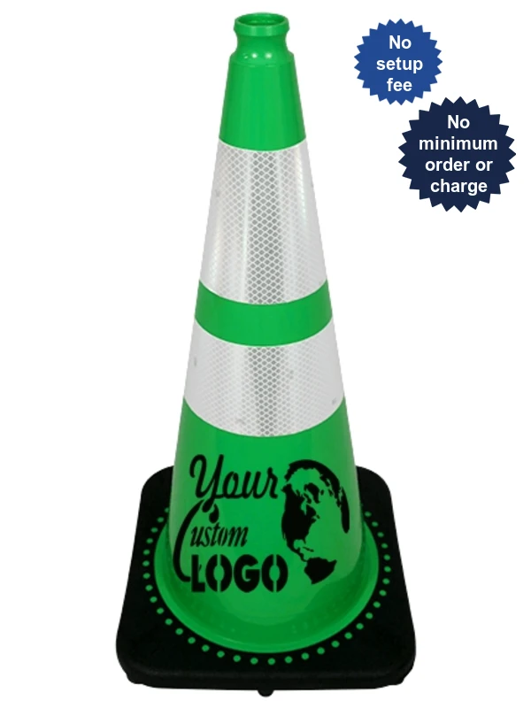 28\" Green Traffic Cones