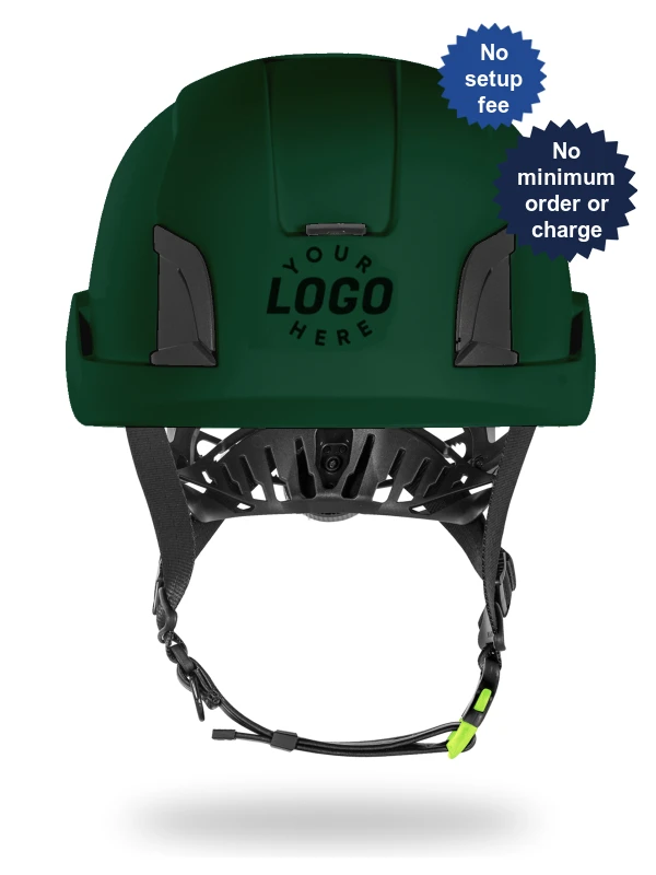 British Green Kask Zenith X2 Helmet with Custom Helmet Logo